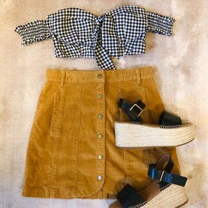 💫2 for $48 | BDG Corduroy Button-Front Skirt